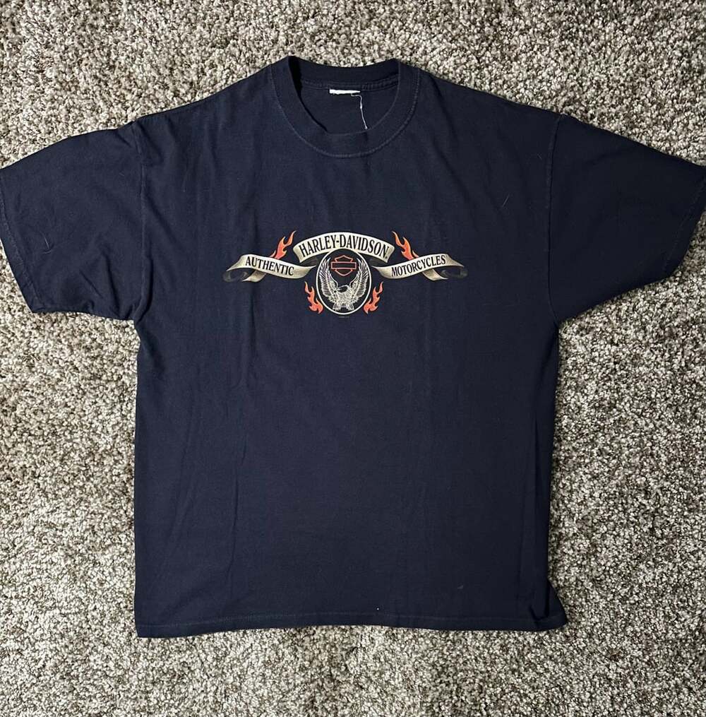 Harley-Davidson Shop Of Wildwood New Jersey T-Shirt Black Graphic Tee